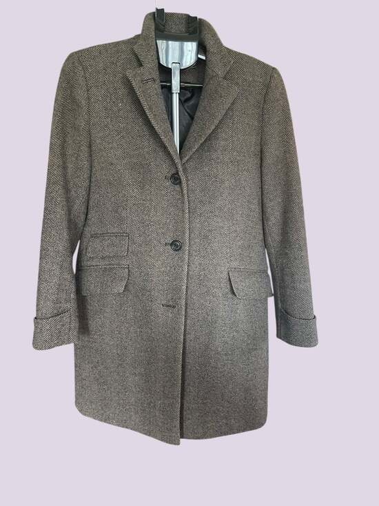 Lauren Ralph Lauren Longline Herringbone Wool Blend Reefer Coat - Picture 9 of 15